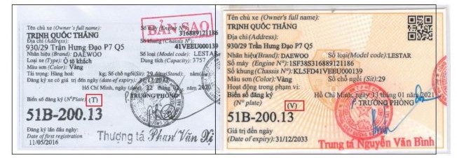Mẫu Cà Vẹt Xe Ô Tô Mới Nhất Gallery 2