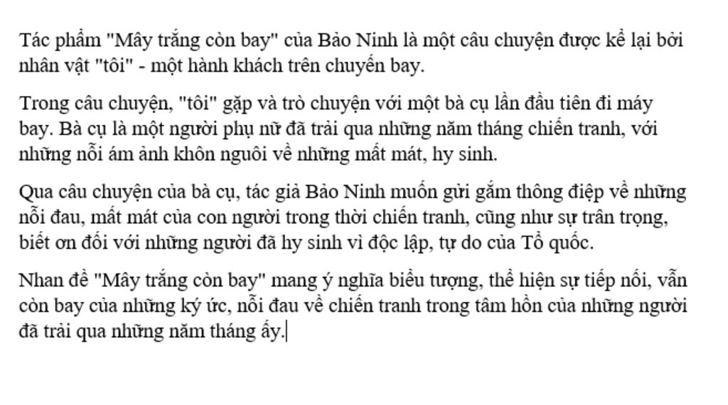 Tóm tắt Mây Trắng Còn Bay Gallery 2