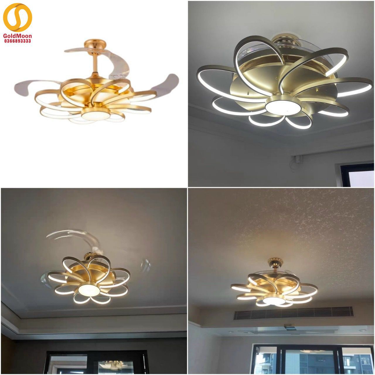 Quạt Trần Giấu Cánh: Giải Pháp Làm Mát Hiện Đại và Tinh Tế Gallery 2