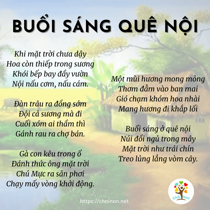 Bài Thơ Buổi Sáng Quê Nội Gallery 1
