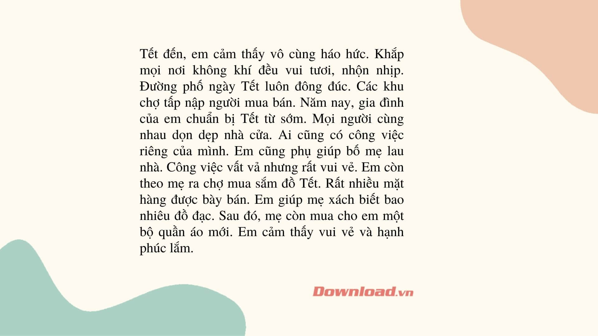 Viết đoạn văn kể về việc em đã làm cùng người thân Gallery 2