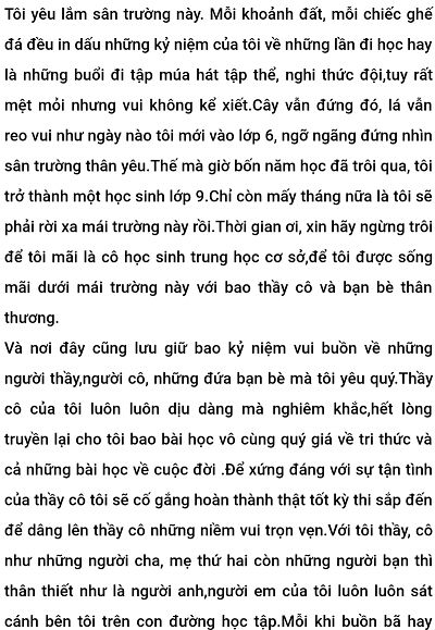 Cảm nghĩ về mái trường của em Gallery 1