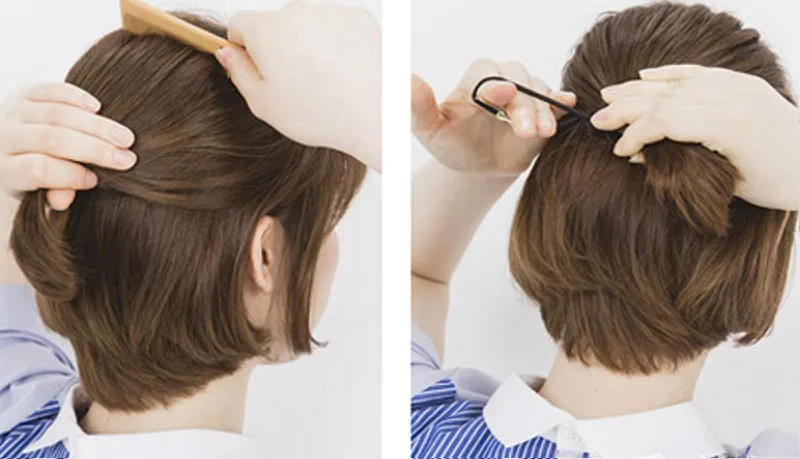 Những Kiểu Buộc Tóc Ngắn Đẹp Cho Mặt Tròn