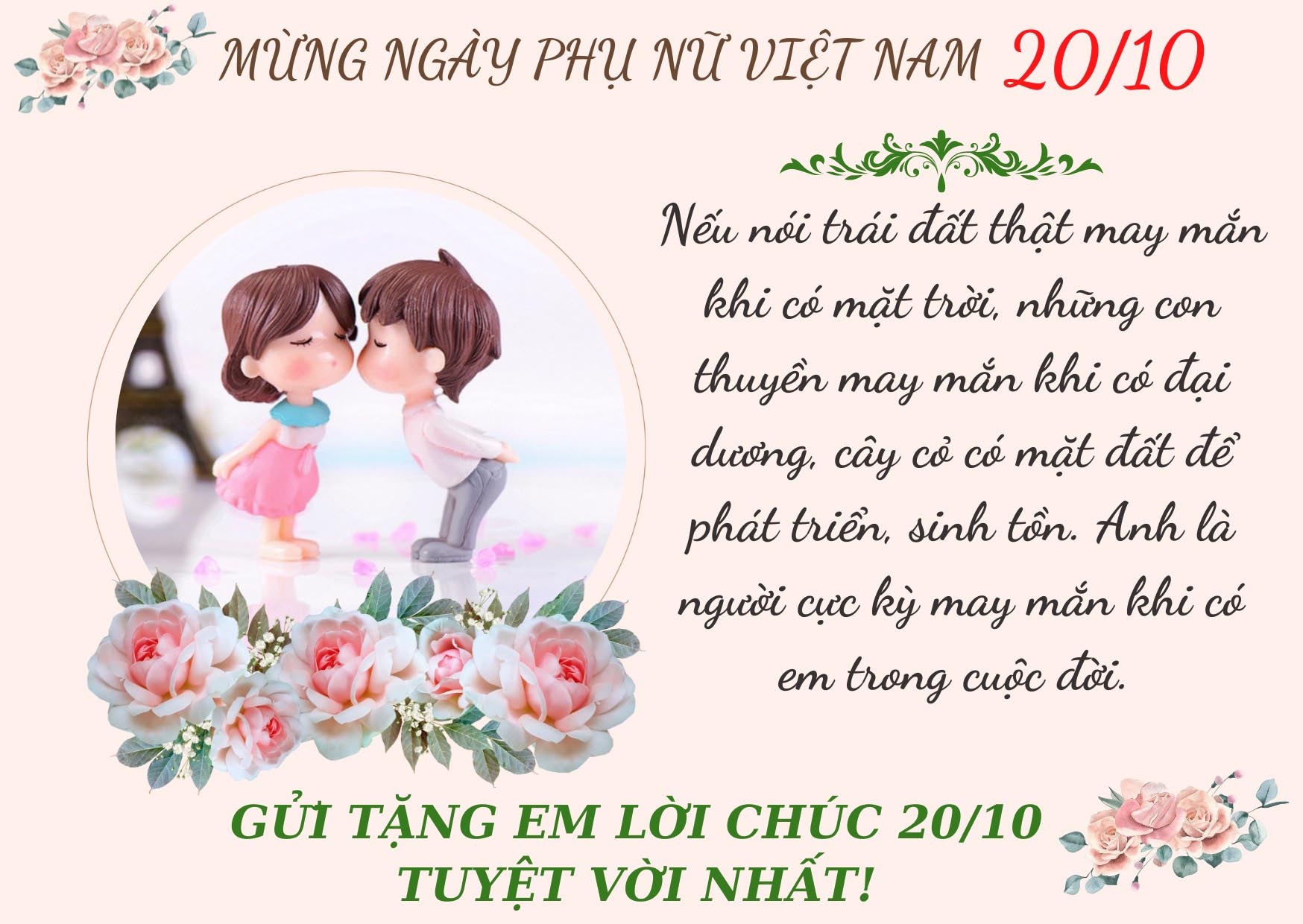 Những Lời Chúc 20/10 Hay và Ý Nghĩa Nhất Gallery 1