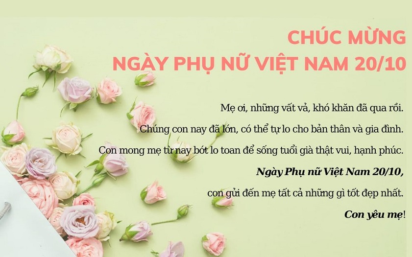 Những Lời Chúc Mẹ 20/10 Hay và Ý Nghĩa Nhất Gallery 2