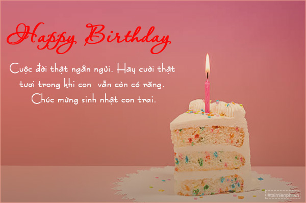 Những Lời Chúc Mừng Sinh Nhật Con Trai Hay Nhất Gallery 1