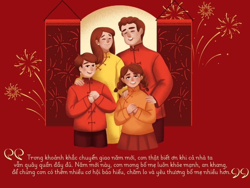 Lời Chúc Tết Cha Mẹ Ấm Áp, Yêu Thương Gallery 1