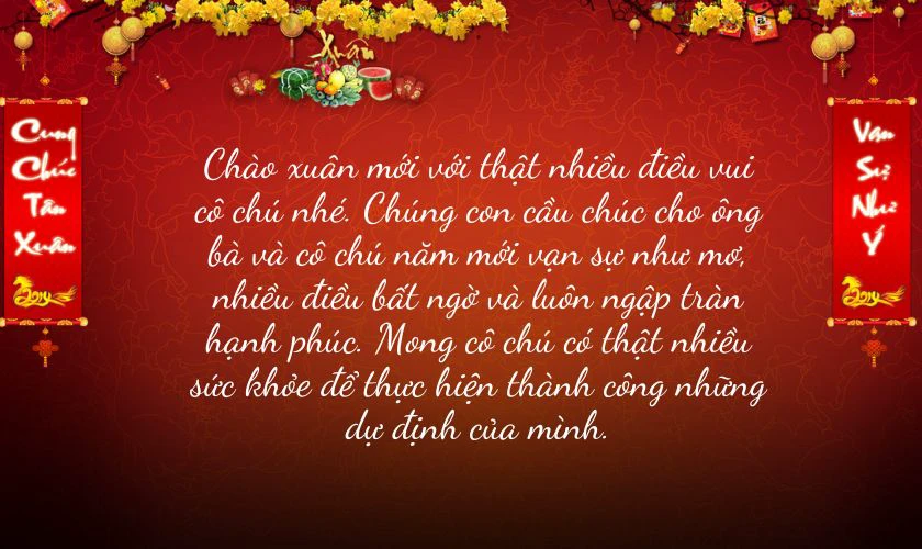 Lời Chúc Tết Hay và Ấm Áp Dành Cho Cô Dì Chú Bác Gallery 1