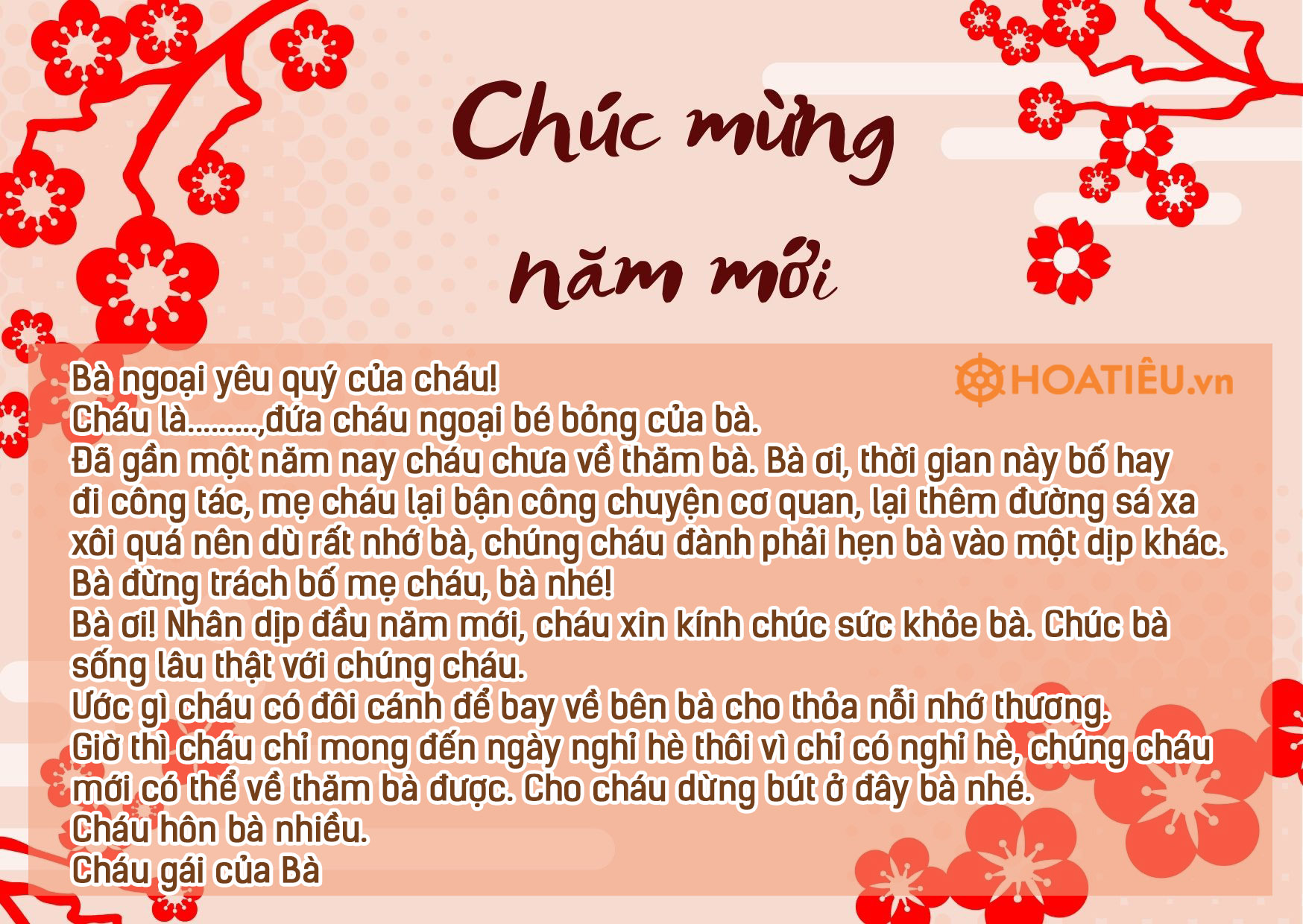 Văn Mẫu Viết Thư Chúc Mừng Năm Mới Ông Bà Gallery 1