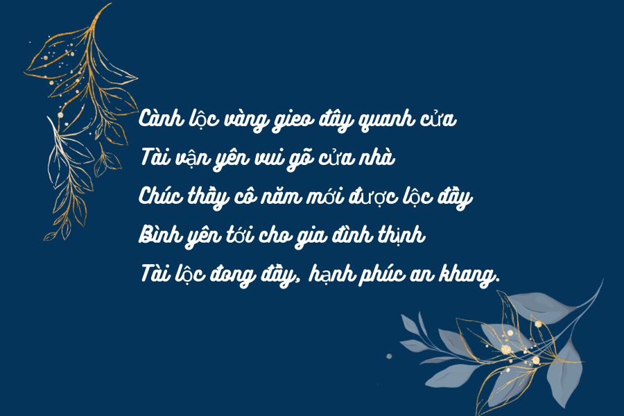 Những Lời Chúc Năm Mới Hay Nhất Dành Cho Thầy Cô Gallery 1