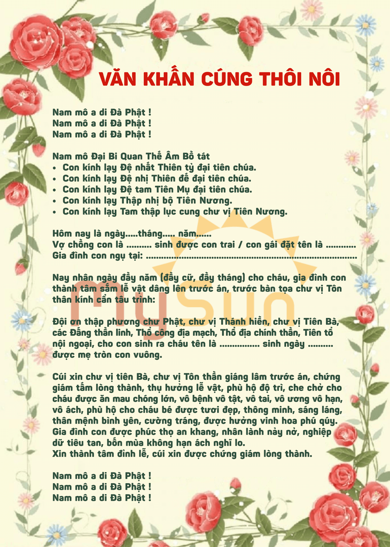 Lời Phát Biểu Thôi Nôi Con Ngắn Gọn Gallery 1