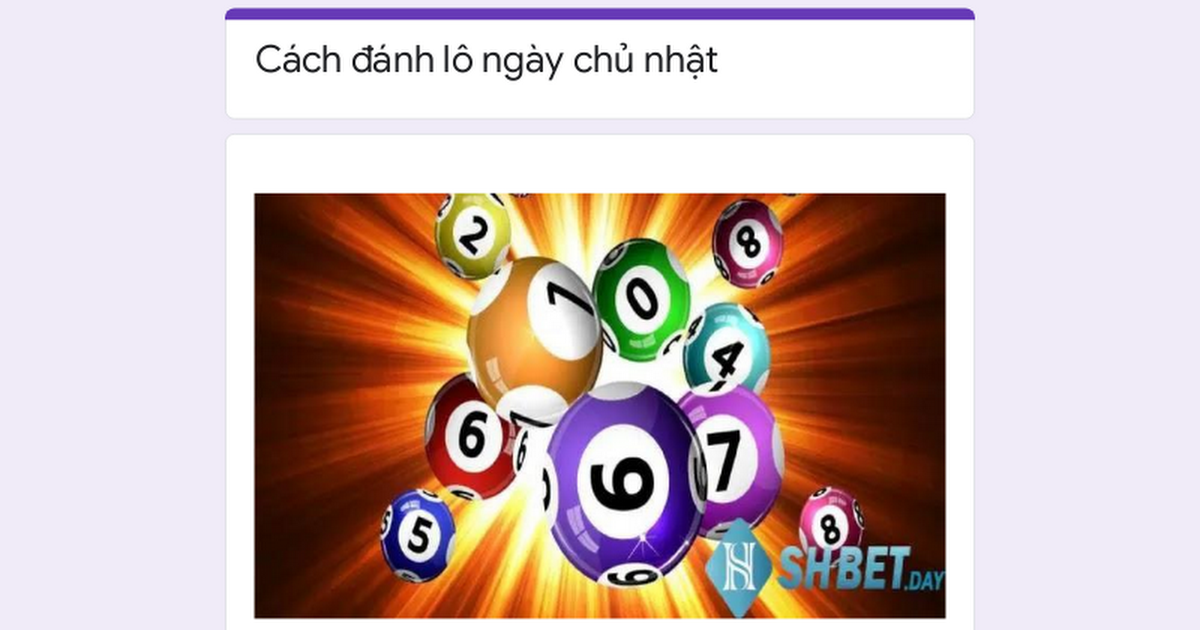 Lô Hay Ngày Chủ Nhật: Bí Quyết Chọn Số Đoán Chính Xác Gallery 2