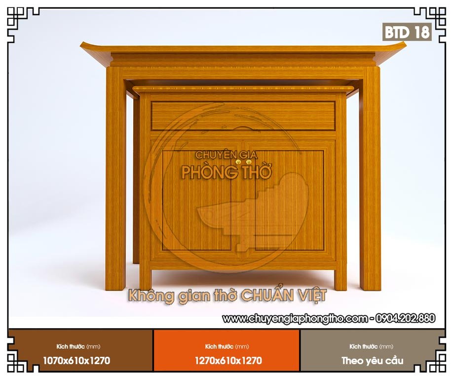 Mẫu Bàn Thờ Trơn Đẹp Gallery 1