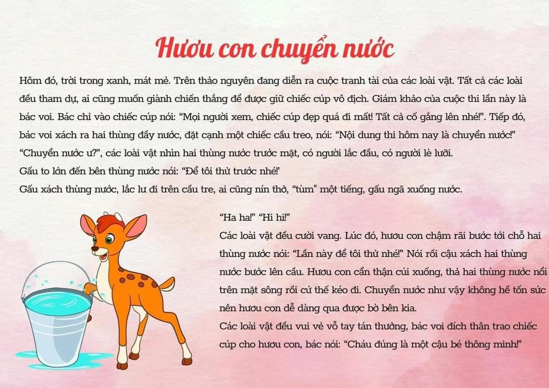 Những Chuyện Ngắn Hay Để Kể Cho Bé Trước Khi Ngủ