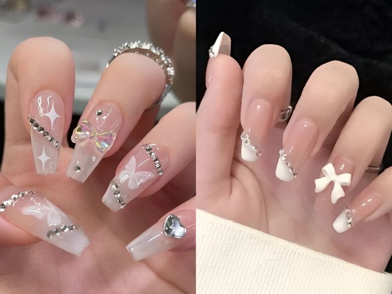 Những Mẫu Đính Đá Móng Tay Đẹp Và Sang Trọng Nhất