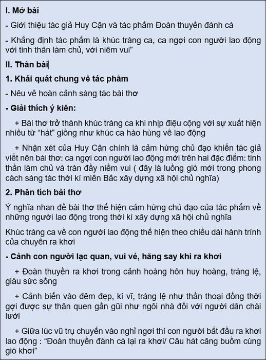 Nghệ thuật trong Bài Thơ Đoàn Thuyền Đánh Cá Gallery 1