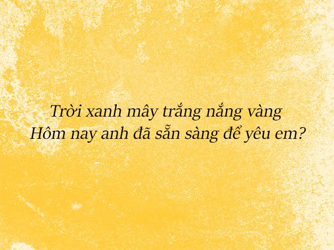 STT thả thính áo vàng - Gây thương nhớ với sắc vàng rực rỡ Gallery 1