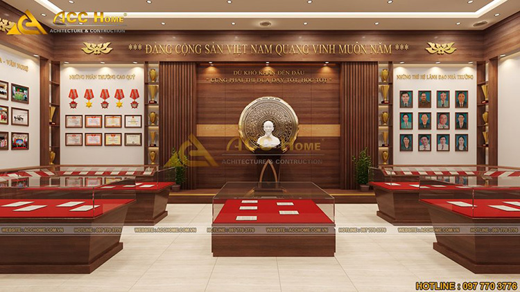Khẩu hiệu phòng truyền thống nhà trường Gallery 1