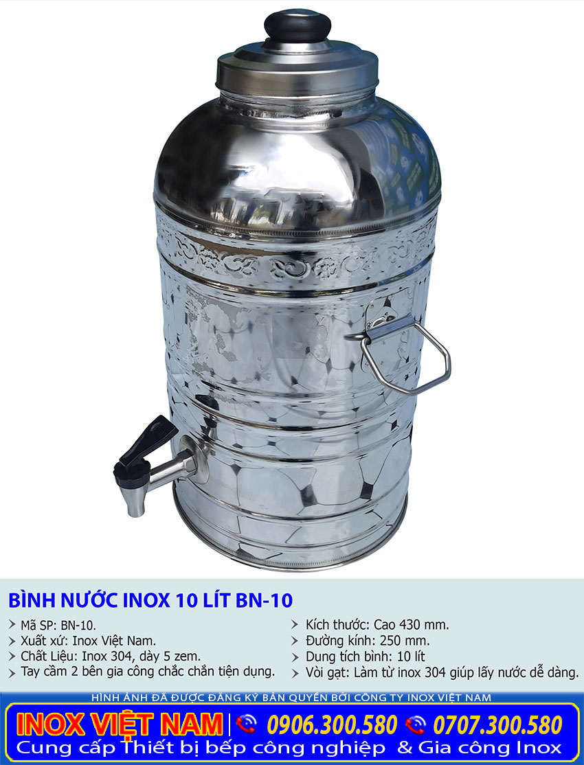 Bình Đựng Nước Inox 10 Lít: Lựa Chọn Hoàn Hảo Cho Gia Đình Và Văn Phòng Gallery 2