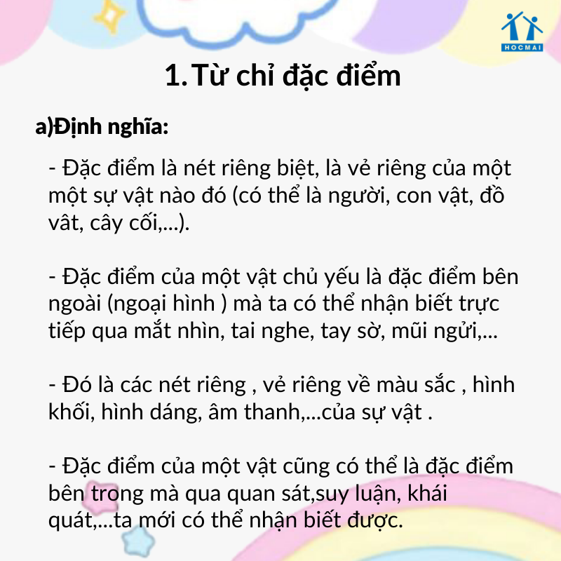 Từ Chỉ Đặc Điểm Lớp 3 Gallery 2