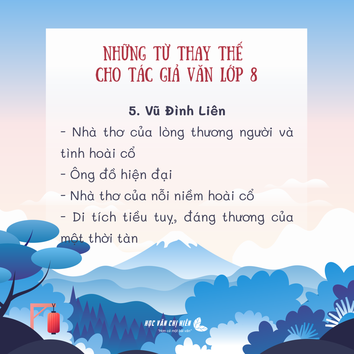 Những từ thay thế cho "người đọc"