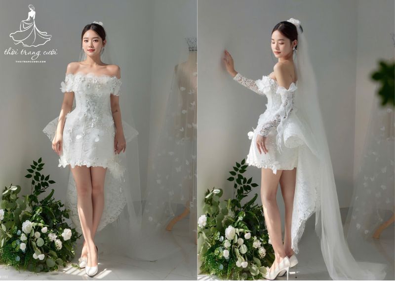 Váy Cưới Ngắn Công Chúa Gallery 1