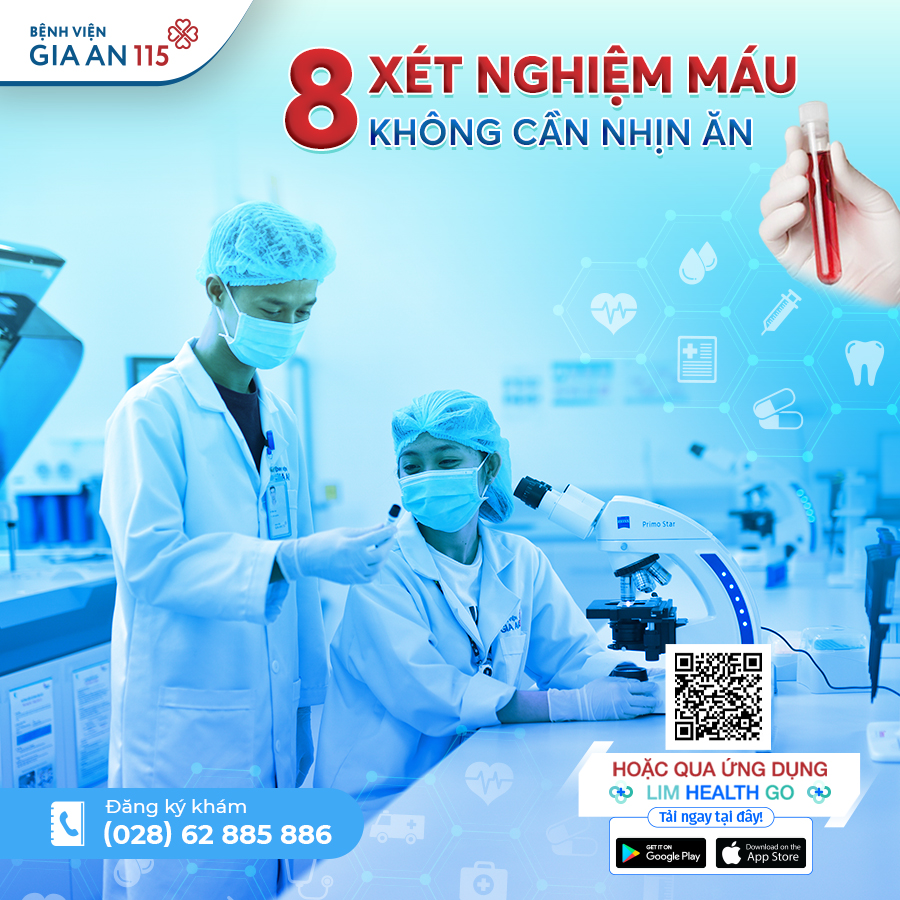 Những xét nghiệm máu không cần nhịn ăn