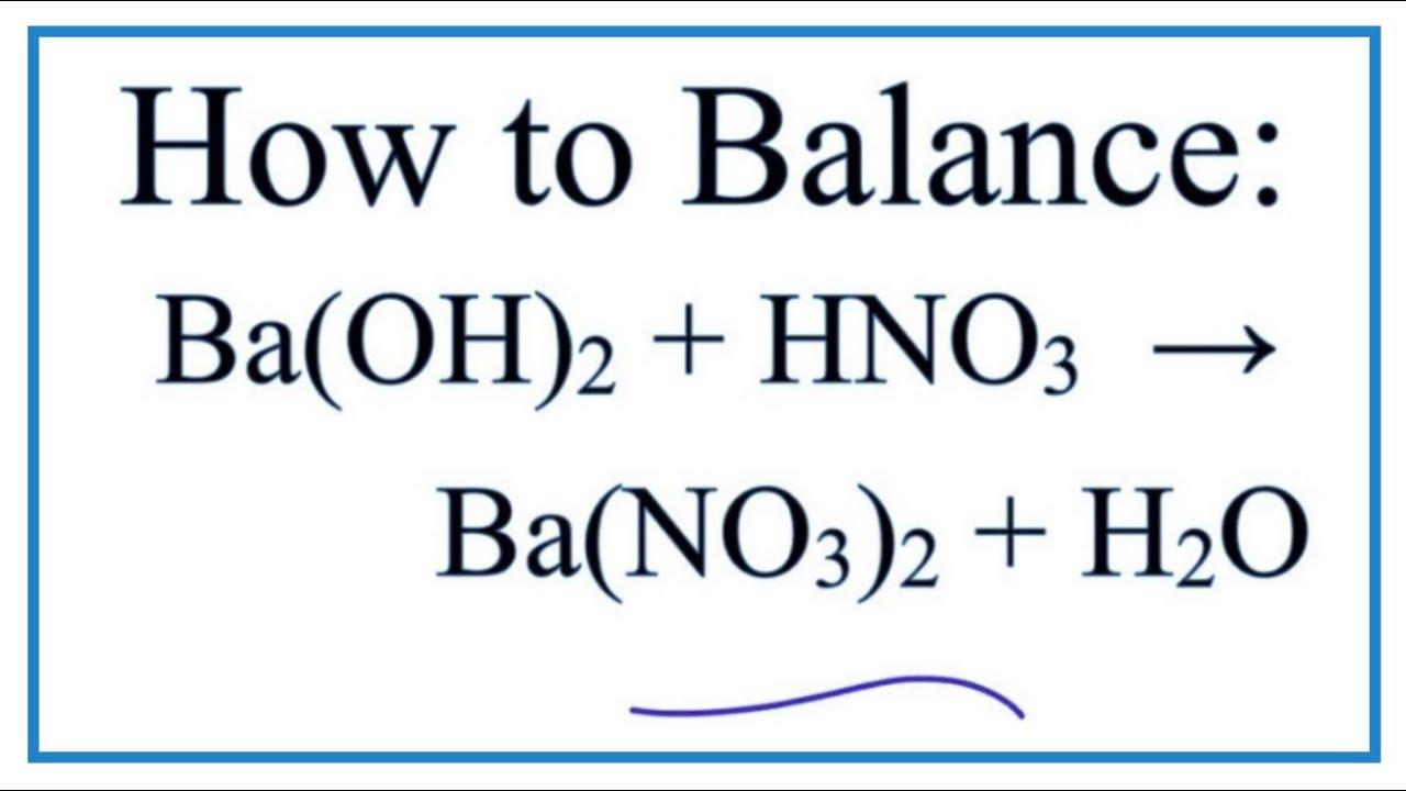 Phản ứng giữa Axit Nitric và Bari Hydroxit