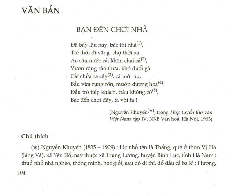 Thơ Khách Đến Chơi Nhà - Phân tích chi tiết và ý nghĩa Gallery 1