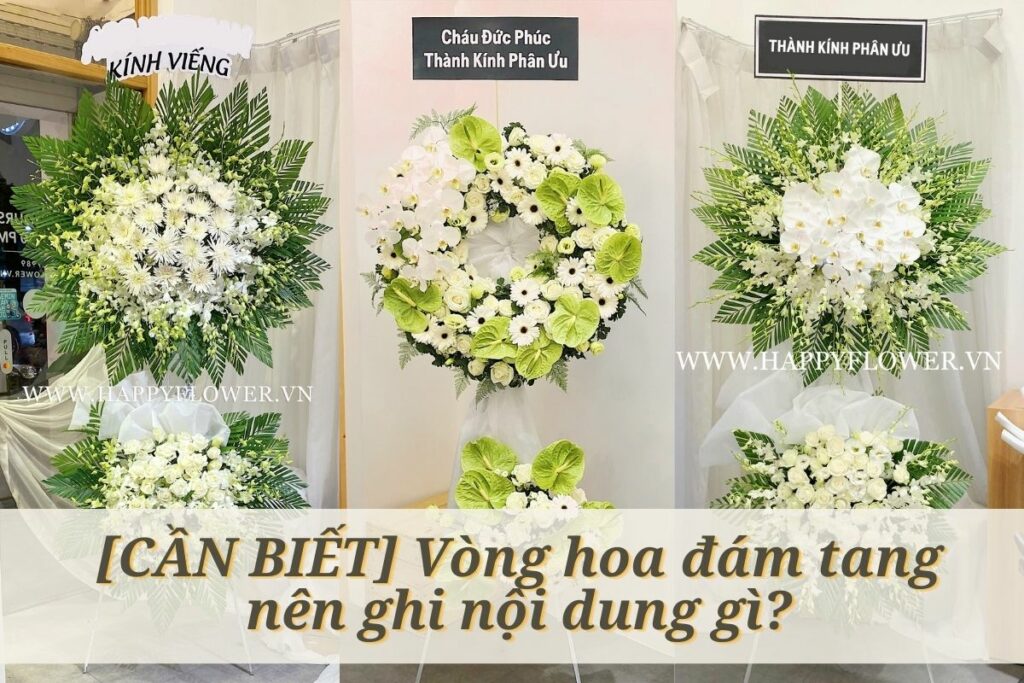 Cách Ghi Chữ Trên Vòng Hoa Viếng Gallery 1