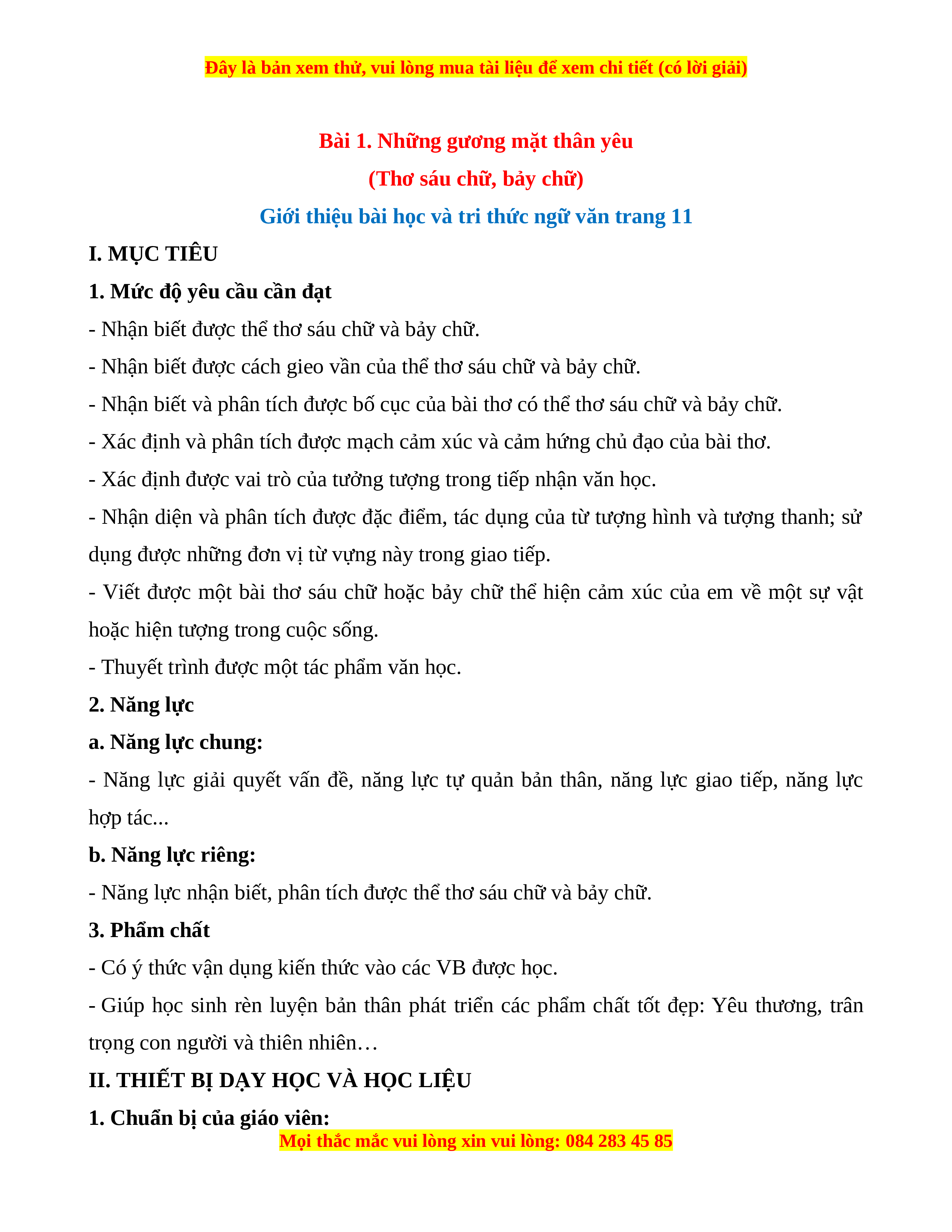 Bài 1 Những Gương Mặt Thân Yêu Gallery 1