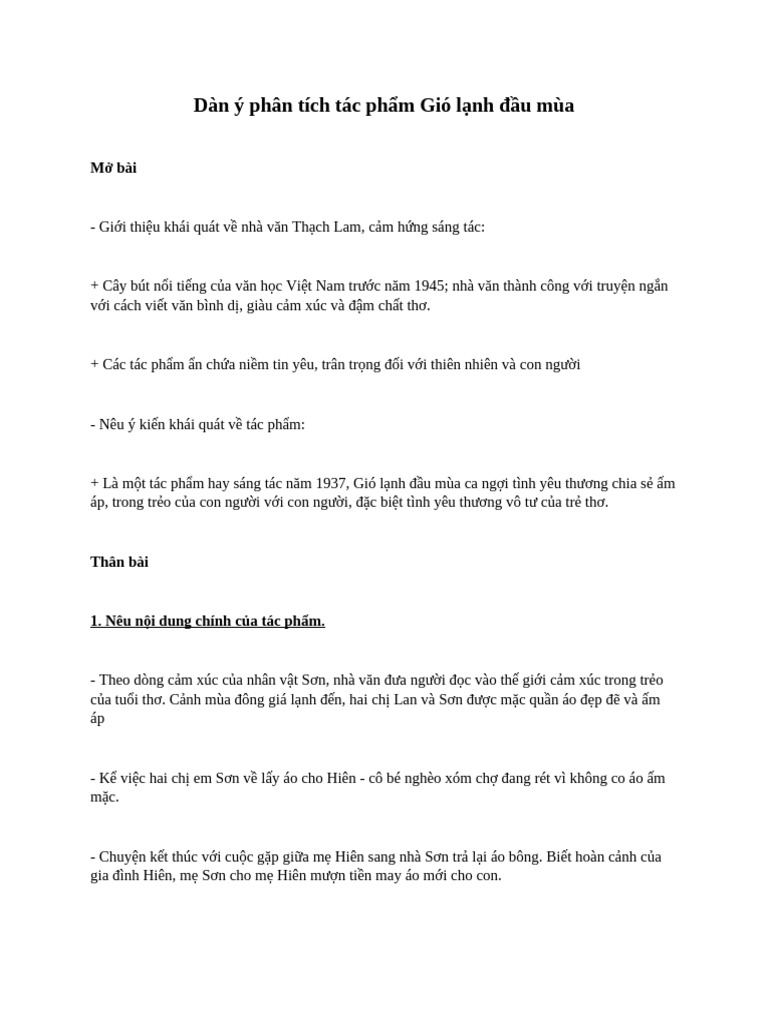 Phân tích tác phẩm Gió lạnh đầu mùa Gallery 1