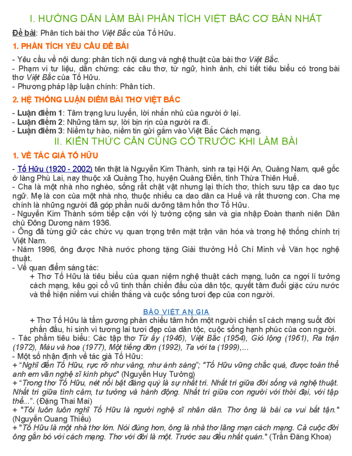 Nghị luận về bài thơ Việt Bắc Gallery 2