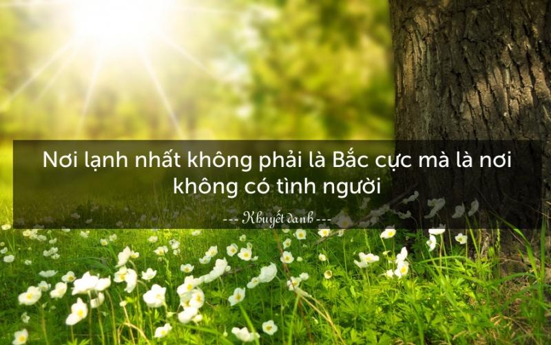 Nơi lạnh nhất không phải là Bắc Cực mà là nơi không có tình thương là câu nói của ai? Gallery 2