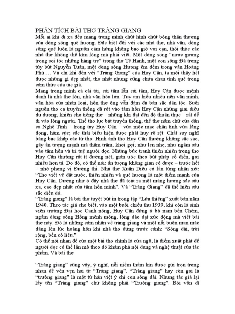 Phân tích Tràng Giang khổ 1 Gallery 2