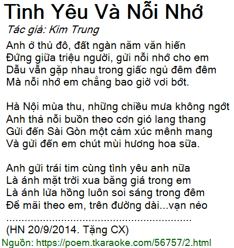 Bài Thơ Tình Yêu Và Nỗi Nhớ Da Diết Gallery 2