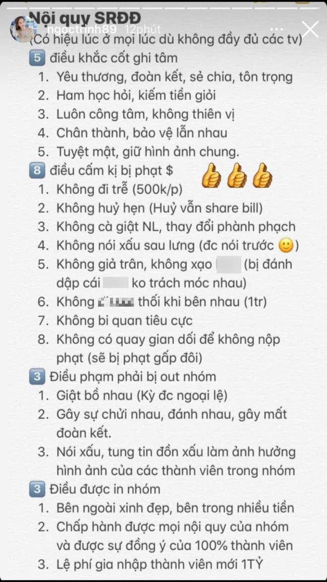 Nội quy nhóm bạn thân