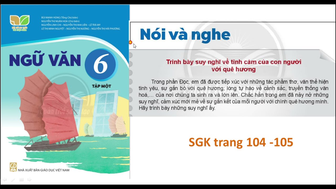 Nói và Nghe Lớp 6 Trang 104