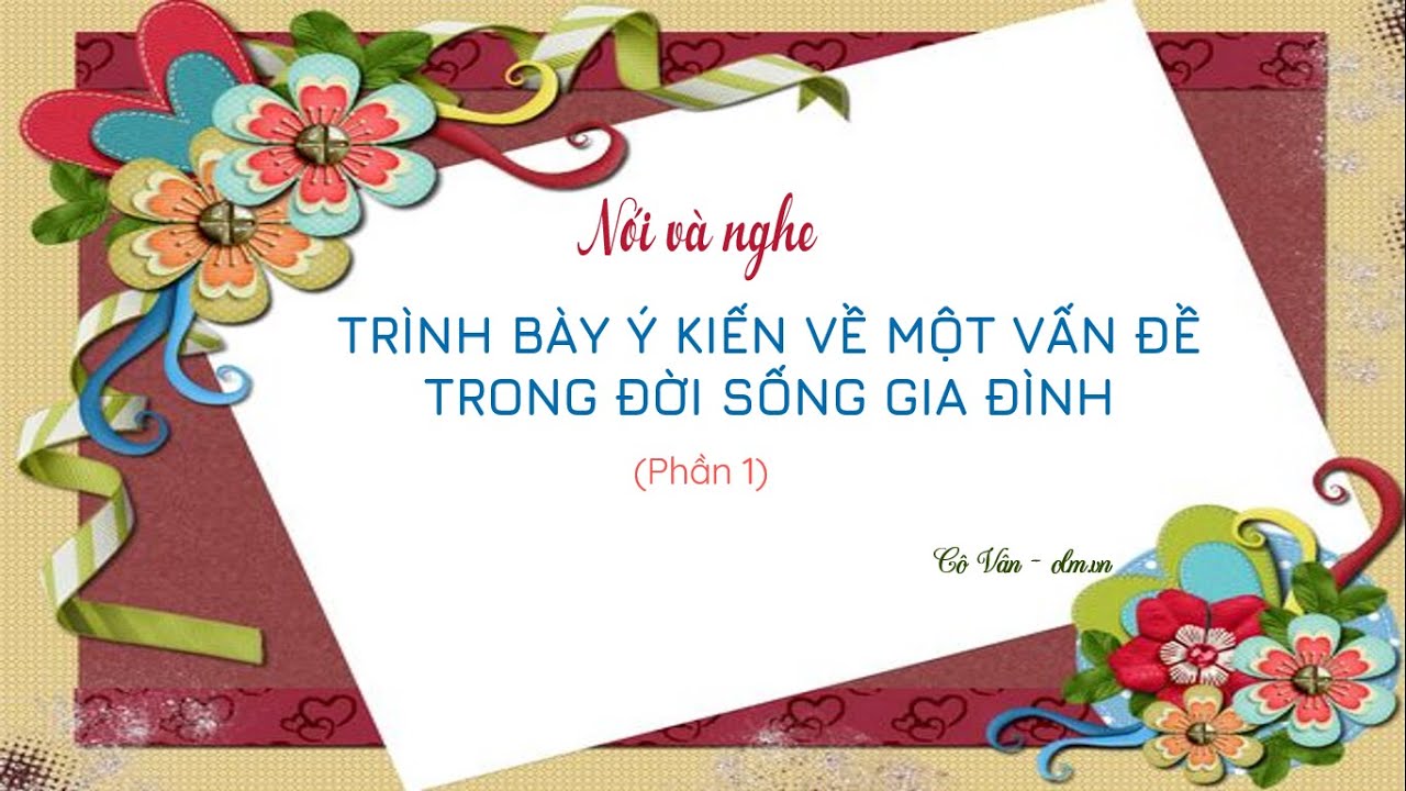 Nói và Nghe: Xây dựng Giao tiếp Hiệu quả trong Gia đình