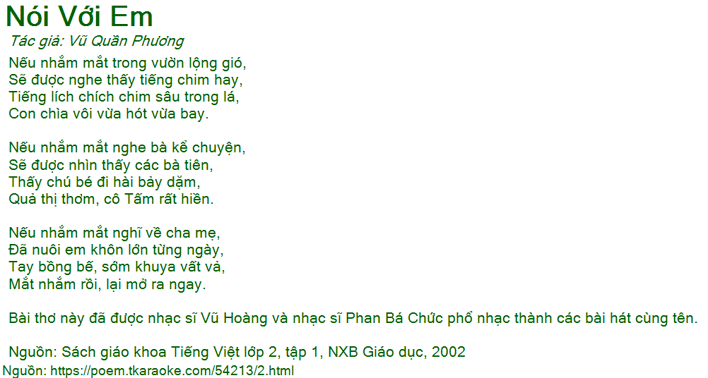Nói Với Em Vũ Quần Phương