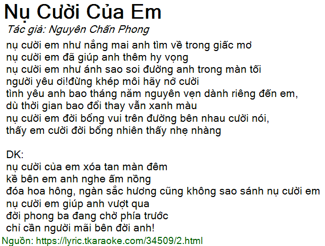 Nụ Cười Của Em