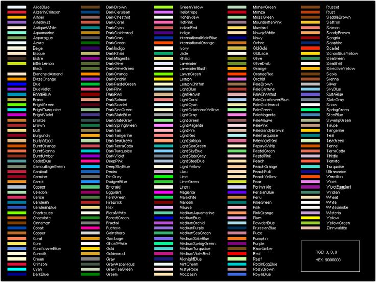 Color Names in English Gallery 2