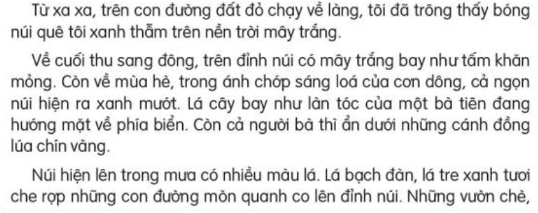 Núi quê tôi - Tiếng Việt lớp 3 Gallery 2
