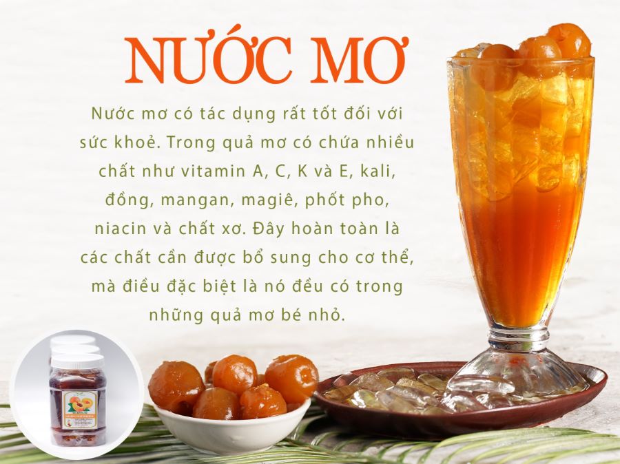 Nước mơ ngâm có tác dụng gì?