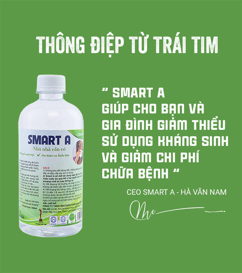 Nước Smart A có tác dụng gì?