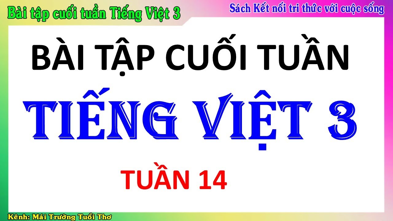 Bài Tập Cuối Tuần 14 Lớp 3 Môn Tiếng Việt Gallery 1