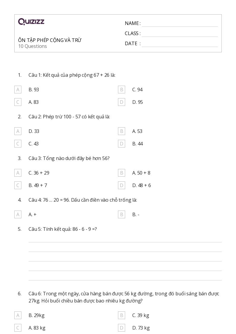Đề Toán Lớp 2 Giữa Kì 2: Tổng hợp các dạng bài tập và hướng dẫn giải Gallery 1