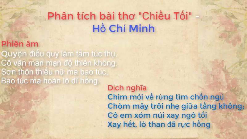 Dàn Ý Chi Tiết Buổi Chiều Tối Gallery 2