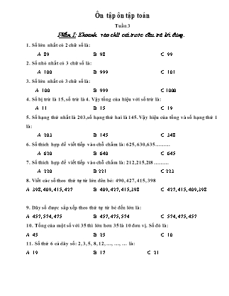 Đề Toán Ôn Tập Lớp 3 Gallery 2