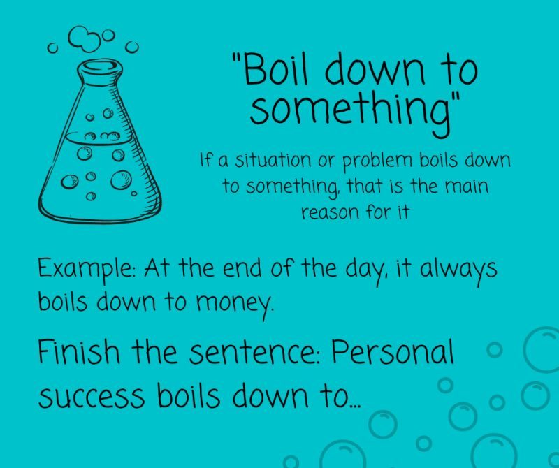 Boils Down To Là Gì? Gallery 2